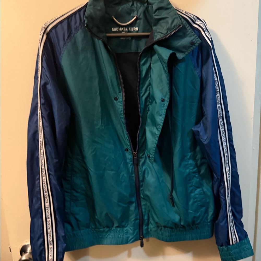 Green and Black Jacket windbreaker